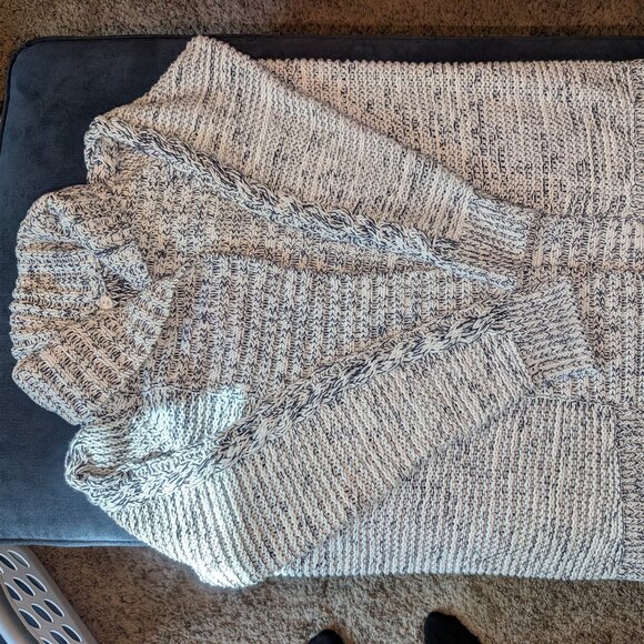 Gap Oversized Cardigan - White/Black - Size XL - Picture 1 of 3